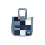 Patchwork denim tote bag by The Revival